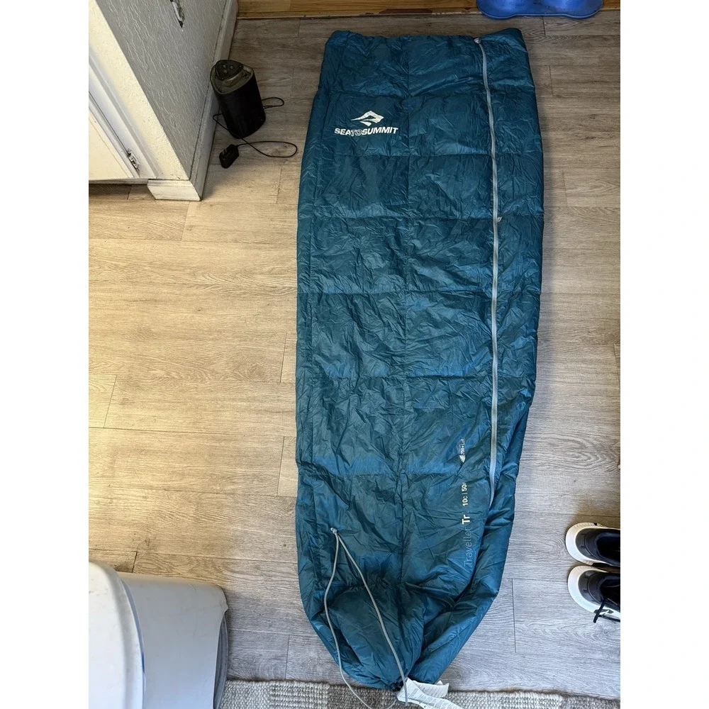 Sea to Summit Traveller TrI LONG Down Sleeping Bag 50°F Ultralight Backpacking